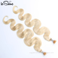 New Arrival Silky Straigh Plastic I Keratin Hair Extension Nano Ring Tip Human Hair